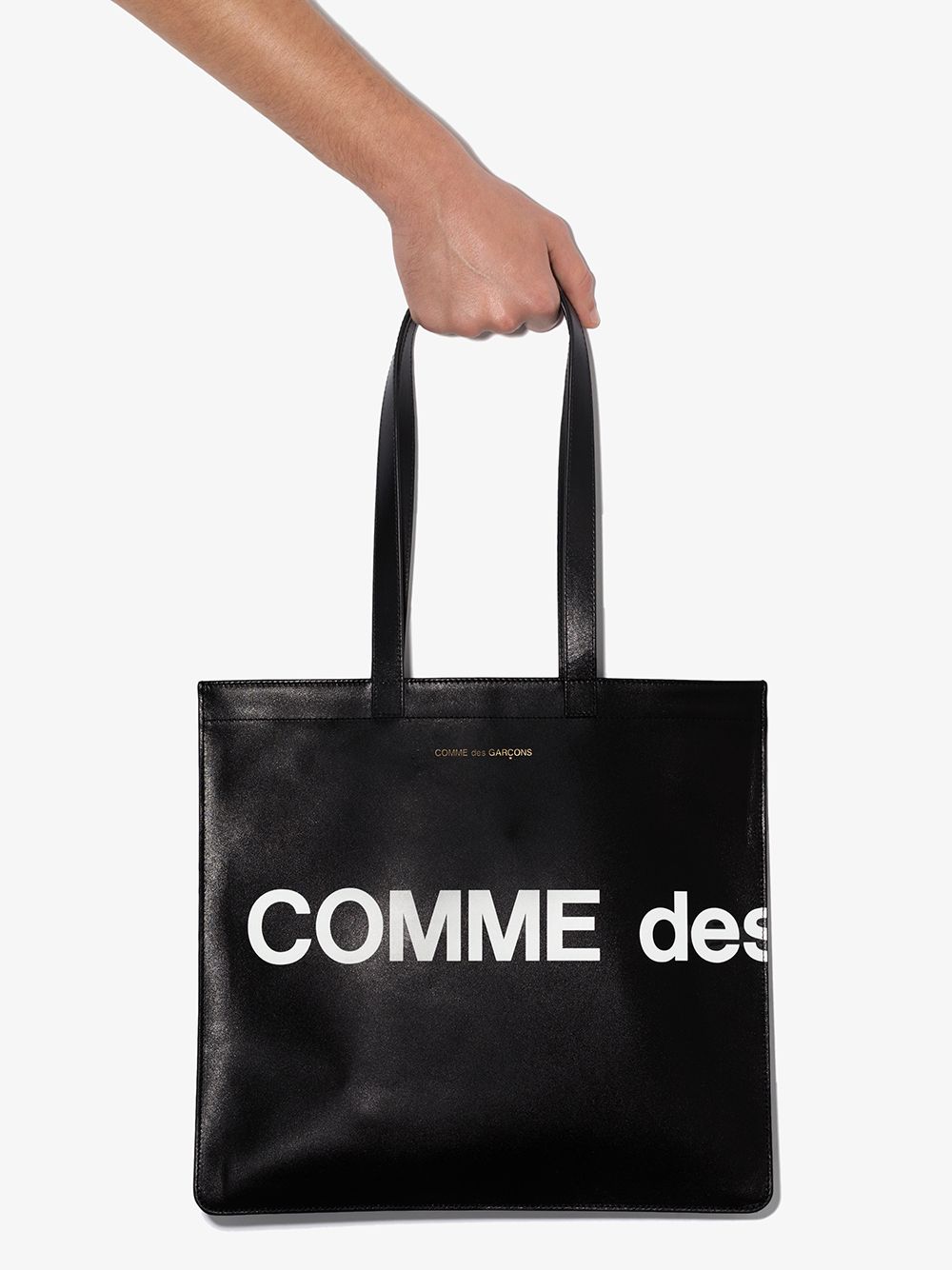 Black logo-embellished shoulder bag - unisex